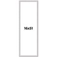 thumbnail image 1 of 16x51 Frame Silver Inner Slope Bevel Picture Frame | 1 Inch Moulding Width | 0.75 Inch Rabbet Depth, 1 of 8