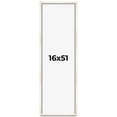 thumbnail image 1 of 16x51 Frame White Wheat Solid Wood Picture Frame | Moulding Width 0.75 Inches | Interior Depth 0.5, 1 of 8