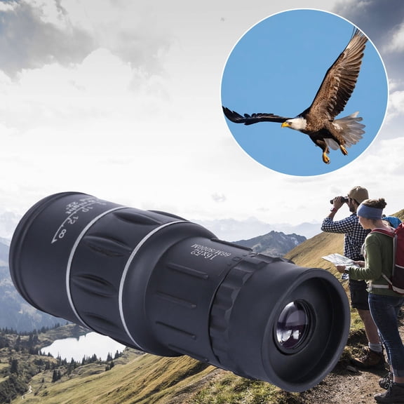 16x52 HD Monocular Telescope - Compact Waterproof Pocket Scope - Bird Watching Travel Portable Handheld Telescope for Wildlife Viewing, Stargazing, Sports Events, Outdoor Gear