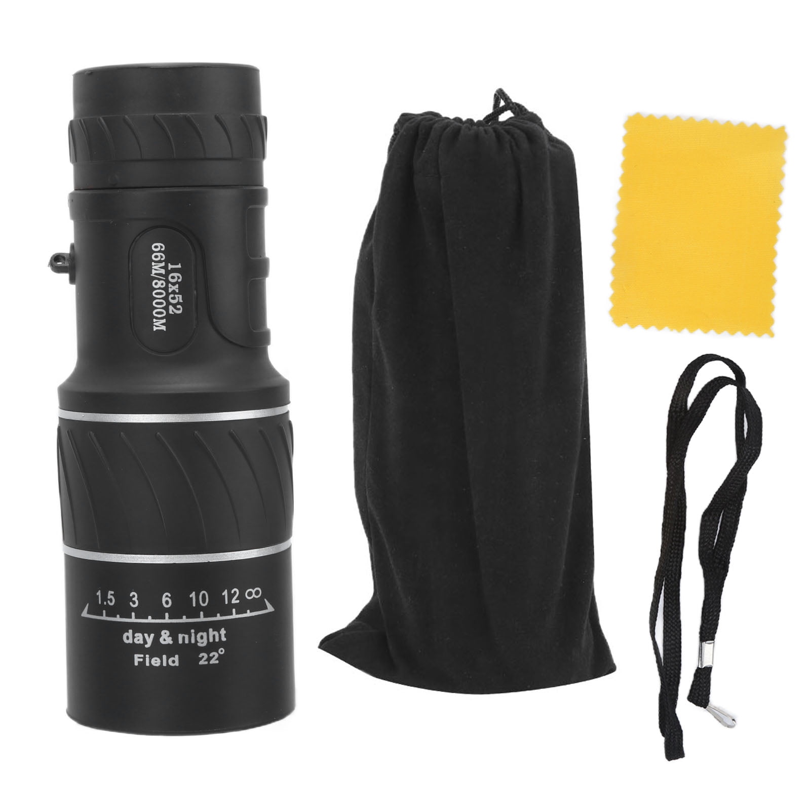 16x52 Monocular Dual Focus Optics Zoom Telescope High Power Monoculars for Bird Watching Hunting