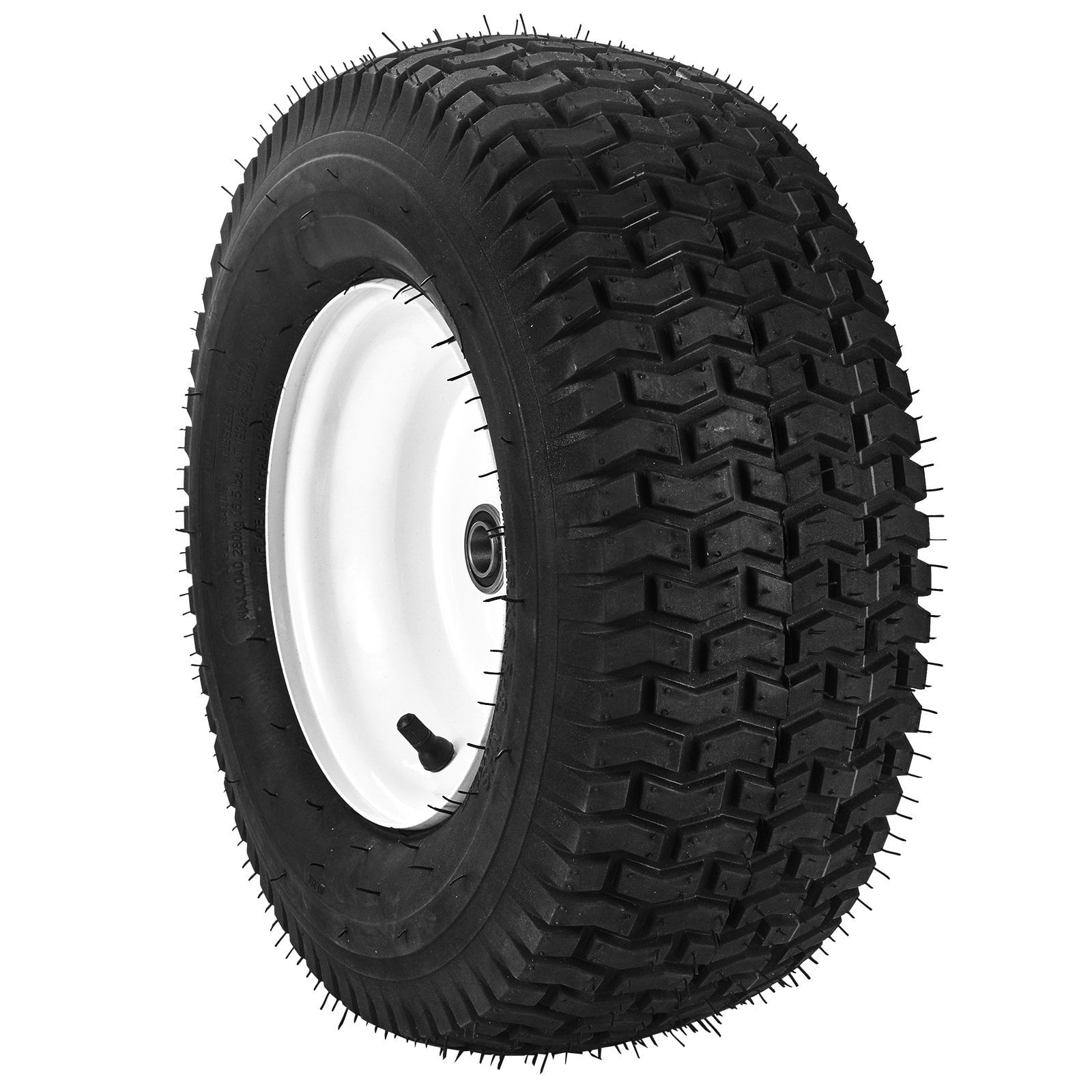 16x6.5-8 Lawn Mower Tires with Rim, 2-Pack Tubeless Tractor Tires ...