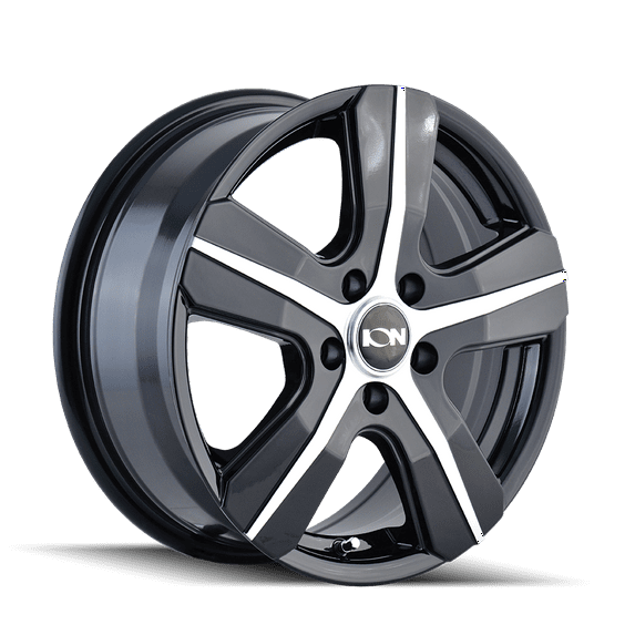 16x6.5 Ion 101 Black/Machined Wheel 5x108 (50mm)