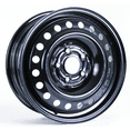 thumbnail image 1 of 16x6.5 RTX Black Steel Wheel 5x4.5 (40mm), 1 of 2