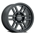 thumbnail image 1 of 16x6.5 Vision 355 Manx 2 Overland Satin Black Wheel 6x130 (45mm), 1 of 2