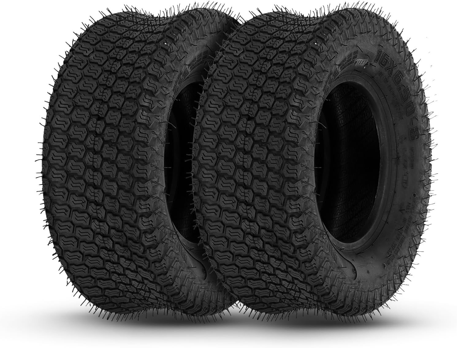 16x6.50-8 Lawn Mower Turf Tires 16x6.5x8 Lawn & Garden Tractor Golf ...