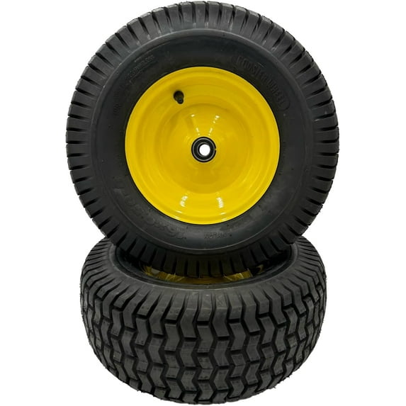 16x6.50-8 Lawn Mower Wheels - Set of 2 - Fits on 3/4 Inch Axle