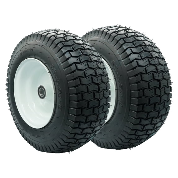 Ogracwheel, Lawn Mower Tires, 16x6.50-8 Tubeless with 1 inch Axle ...