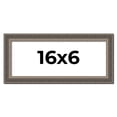 thumbnail image 1 of 16x6 Frame Silver Real Wood Picture Frame Width 1.25 Inches | Interior Frame Depth 0.5 Inches |, 1 of 8