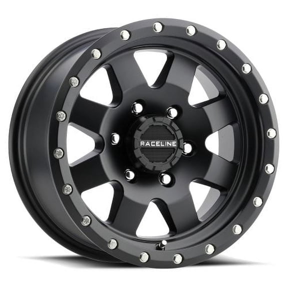 16x6 Raceline 935B Defender Satin Black Wheel 6x5.5 (0mm)