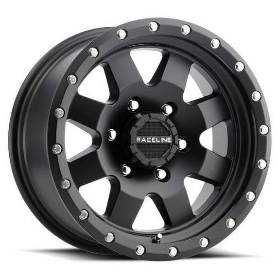 16x6 Raceline 935B Defender Satin Black Wheel 8x6.5 (0mm)