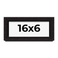 thumbnail image 1 of 16x6 Shadow Box Black Solid Wood Display Picture Frame | 1 Inch Rabbet Depth | | 1.375 Inch, 1 of 4