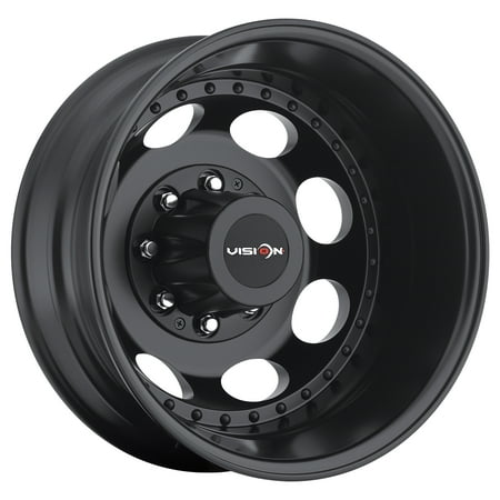 16x6 Vision 181 Hauler Dually Rear Matte Black Wheel 8x170 (-137mm)
