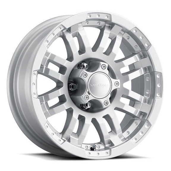 16x6 Vision 375 Warrior Marine Silver Wheel 6x5.5 (0mm)