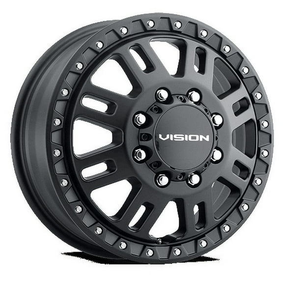 16x6 Vision 408 Manx 2 Dually Black Front DUALLY Wheel 8x170 (115mm)