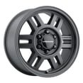 thumbnail image 1 of 16x6 Vision 408 Manx 2 Dually Front Satin Black Wheel 8x6.5 (115mm), 1 of 2