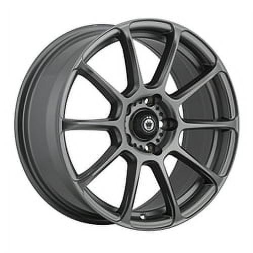 1 X Konig 41MG Runlite 16X7.5 5X112 66.56 Hub +45 Offset Matte Grey Wheel Rim
