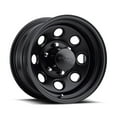 thumbnail image 1 of 16x7 Black Rock 997B Soft 8 Matte Black Wheel 5x5.5 (0mm), 1 of 5