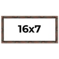 thumbnail image 1 of 16x7 Frame Brown Bamboo with Dark Coffee/Walnut Finish | Solid Wood Picture Frame Width 0.75 Inches, 1 of 8