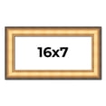 thumbnail image 1 of 16x7 Frame Gold Plein Aire Solid Wood Picture Frame Width 2 Inches | Interior Frame Depth 0.5, 1 of 8