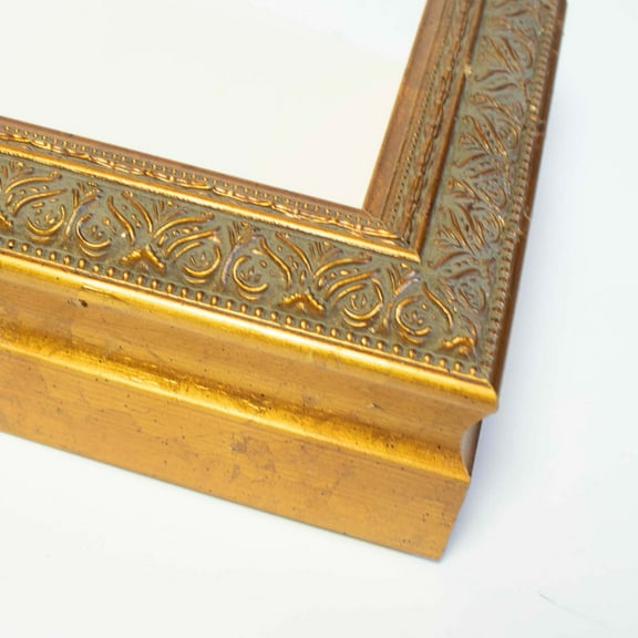 16x7 Frame Gold Solid Wood Shadow Box Width 1.5 Inches | Interior Frame Depth 2 3/8 Inches | Oran
