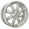 thumbnail image 1 of 1 X Konig 35S Rewind 16X7 4X4.50 73.00 Hub +00 Offset Silver Wheel Rim, 1 of 2