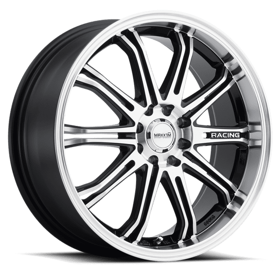 MAXXIM 41mb ferris 16x7 +40et 73.00mm machined face lip gloss black accents wheel