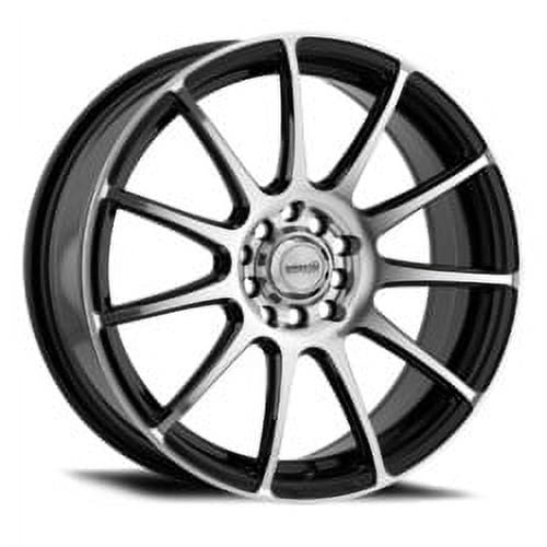 16x7 Maxxim 44B Champ Machined Gloss Black Wheel 5x108/5x4.5 (40mm)