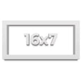 thumbnail image 1 of 16x7 Shadow Box High Gloss White Display Frame | 1.625 Inches Deep | 1 Inch Moulding Width | Solid, 1 of 4