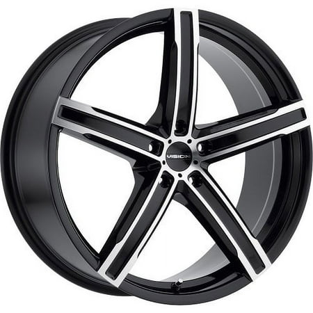 16x7 Vision 469 Boost Black Machined Wheel 5x100 (38mm)