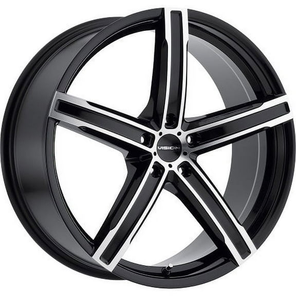 16x7 Vision 469 Boost Black Machined Wheel 5x108 (40mm)