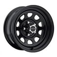 thumbnail image 1 of 16x7 Vision HD 84H D-Window Black Steel Wheel 5x5 (0mm) CAPS SEPARATE, 1 of 2