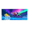 thumbnail image 1 of 16x7ft UV Activated Christmas Garage Door Cover Banner, Glows in Dark 2D Flat Holiday Garage Door Covers with Cartoon Santa and Elf, Xmas Outdoor Indoor Party Decoration(Style-a,16 * 7ft), 1 of 4