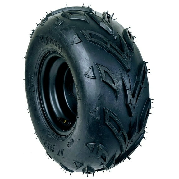 16x8-7 Tubeless Tire with Wheel Rim Front Rear Wheel, 7 x 5" 3 Bolt Rim for Taotao Kandi Kazuma 70cc-125cc ATVs Go-Karts