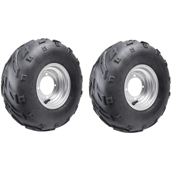 16x8-7 inch Front Wheel Rim Knobby Tyre & Tube ATV Quad Bike Buggy Ride on Mowers