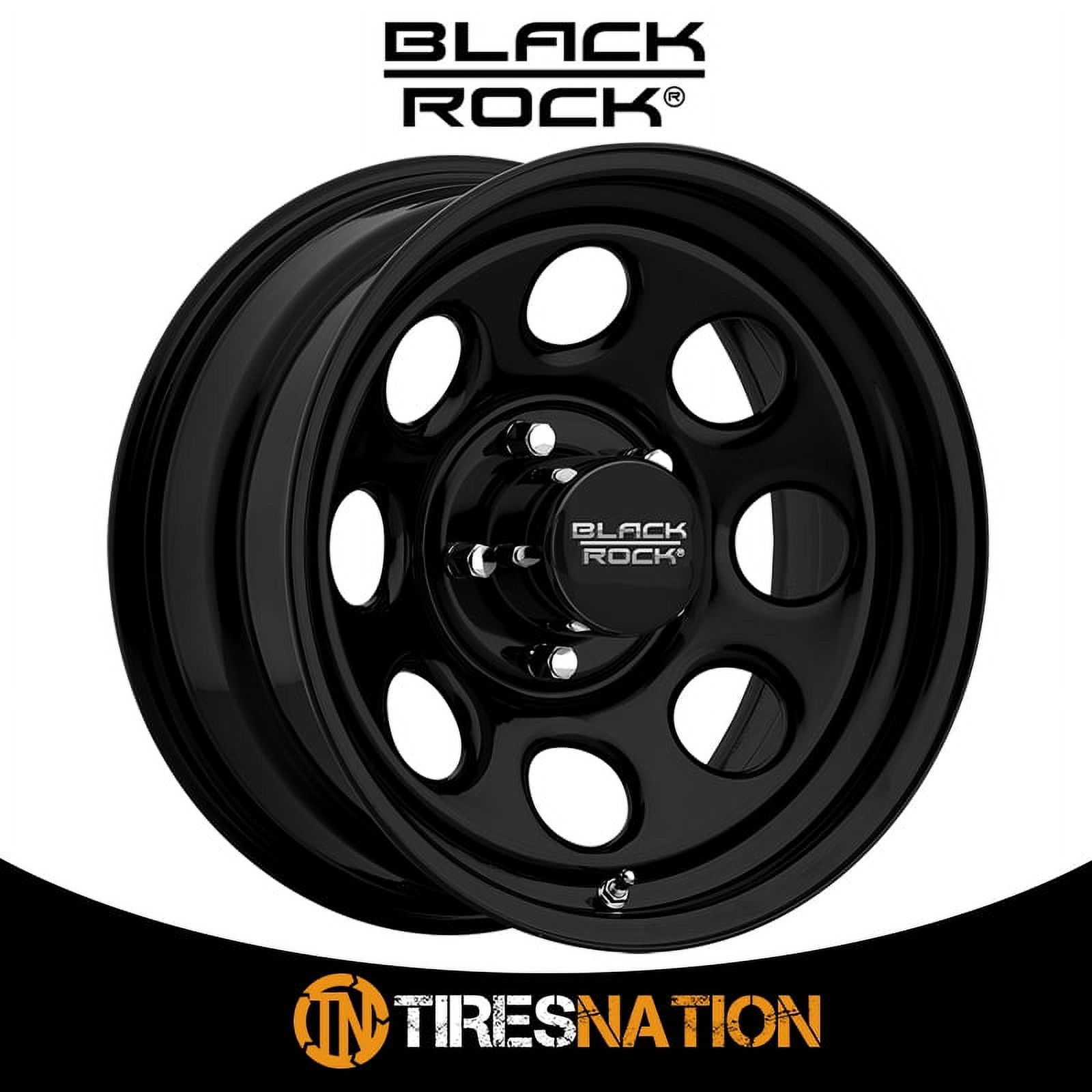 16x8 Black Rock 997B Soft 8 Matte Black Wheel 8x6.5 (0mm) - Walmart.com