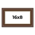 thumbnail image 1 of 16x8 Copper and Brown Real Wood Picture Frame Width 2 inches | Interior Frame Depth 0.5 inches |, 1 of 8