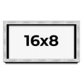 thumbnail image 1 of 16x8 Frame Brushed Silver Solid Wood Picture Frame | 0.75 Inch Moulding Width | Rabbet Depth 0.75, 1 of 5