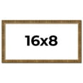 thumbnail image 1 of 16x8 Frame Gold Kingsley Distressed Solid Wood Picture Frame Width 0.75 Inches | Interior Frame, 1 of 8