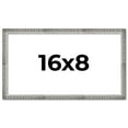 thumbnail image 1 of 16x8 Frame Silver Grey Distressed Solid Wood Picture Frame | 0.75 Inch Moulding Width | Interior, 1 of 8