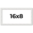 thumbnail image 1 of 16x8 Frame White Real Wood Picture Frame Width 0.75 inches | Interior Frame Depth 0.5 inches |, 1 of 8