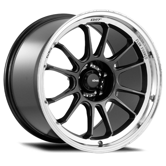 1 Konig 16x8 5X4.50 +38 47MC Hypergram Metallic Carbon Machined Lip Wheel Rim