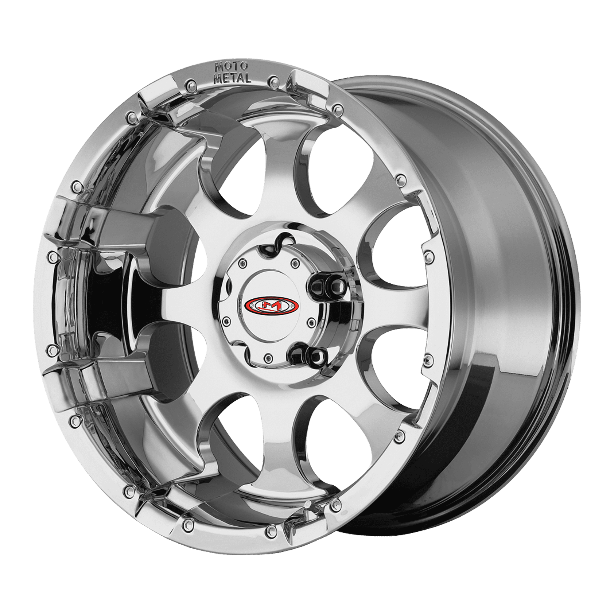 16x8 Moto Metal MO955 Chrome Wheel 8x6.5 (0mm) - Walmart.com