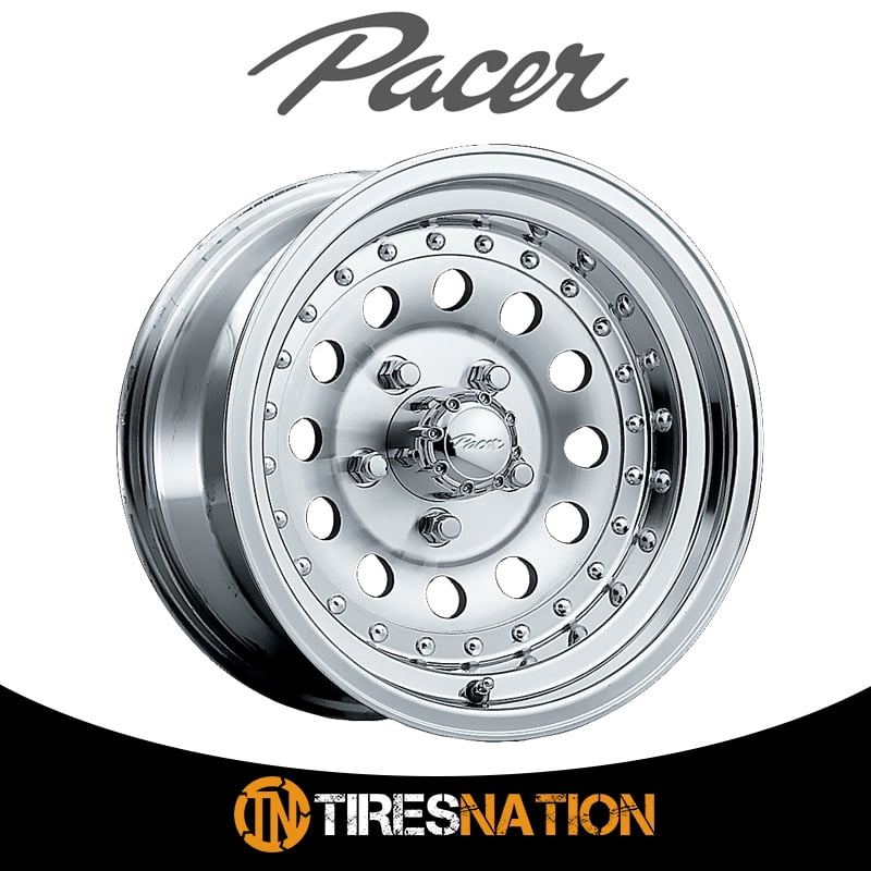 16x8 Pacer 162M Aluminum Mod Machined Finish w/Clear Coat Wheel 8x170 ...
