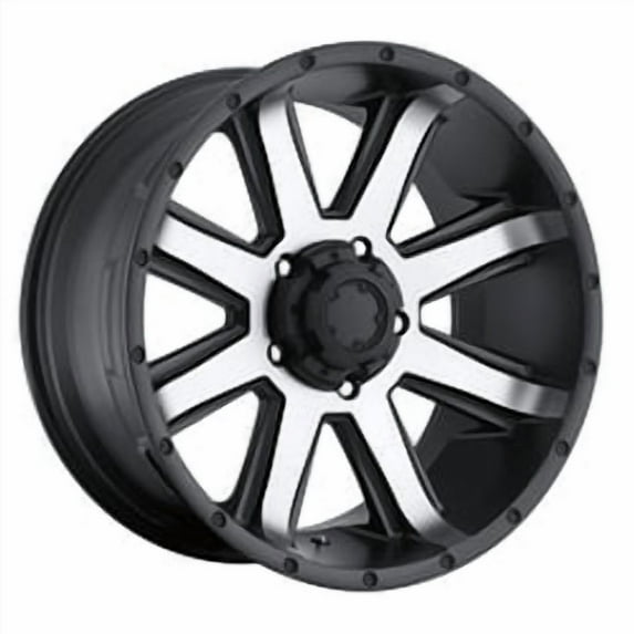 16x8 Ultra 195U Crusher Diamond Cut W/Black Wheel 6x5.5 (10mm)