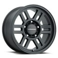 thumbnail image 1 of 16" Vision Off-Road 355 Manx 2 Overland Satin Black Wheel 16x8 5x5 Truck Rim 0mm, 1 of 2