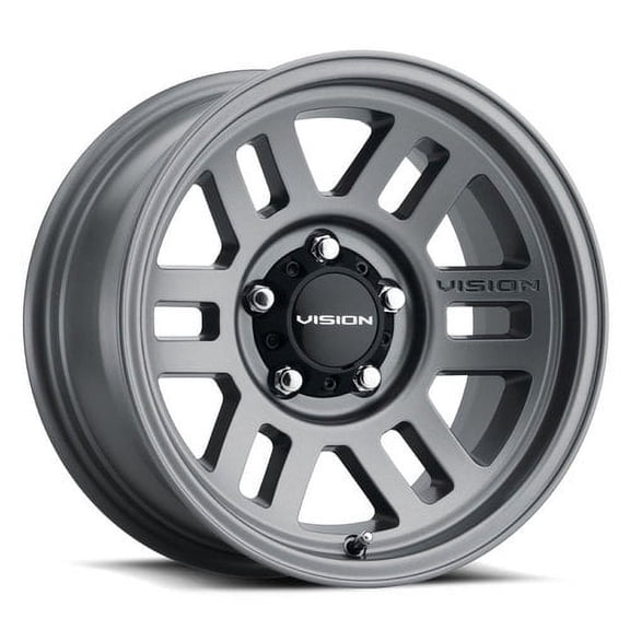 16x8 Vision Off-Road 355 Overland Satin Grey Wheel 5x4.5 (0mm)