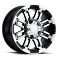 thumbnail image 1 of 16" Vision Off-Road 375 Warrior Black Machined Face Wheel 16x8 5x135 Rim 0mm, 1 of 2