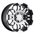 thumbnail image 1 of 16x8 Vision Off-Road 375 Warrior Black Machined Wheel 6x4.5 (12mm), 1 of 2