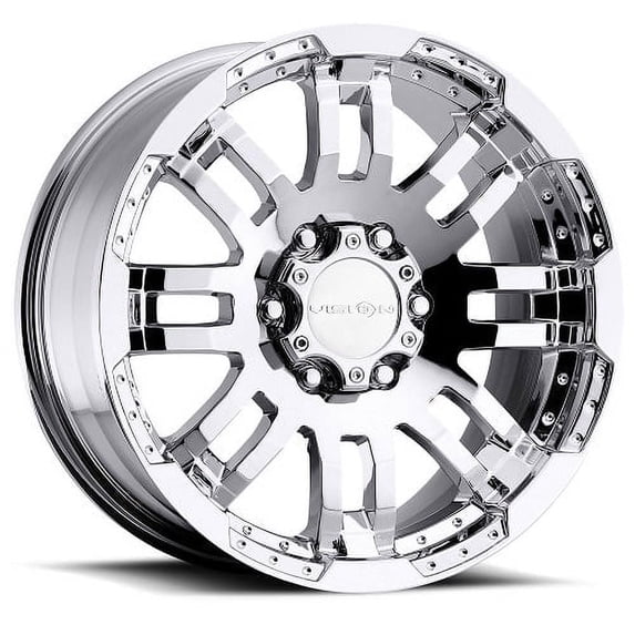 16x8 Vision Off-Road 375 Warrior Chrome Wheel 6x5.5 (0mm)