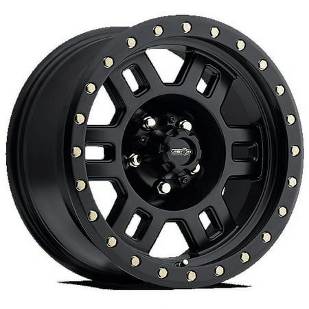 16x8 Vision Off-Road 398 Manx Matte Black Wheel 5x5.5 (0mm)